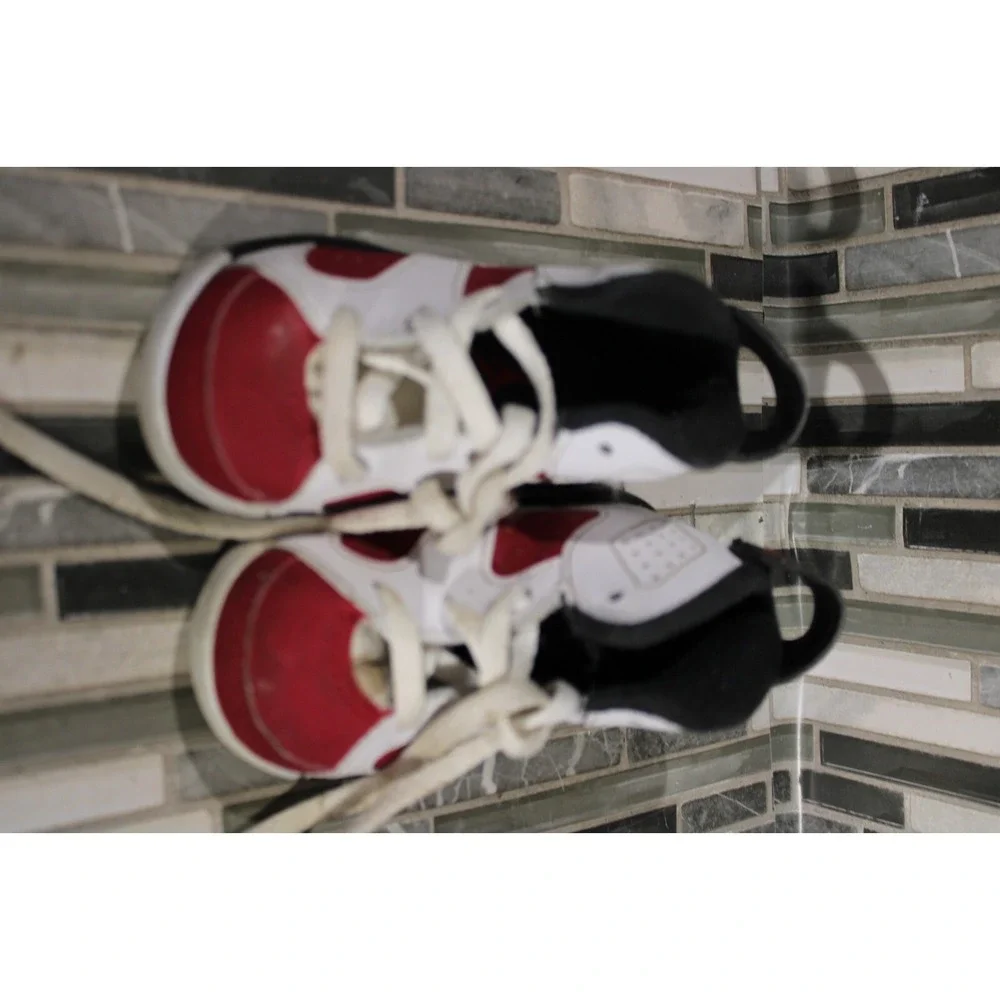 Nike Air Jordan Retro 6 Carmine Basketball Shoes Size 5C‎ 384667-160
